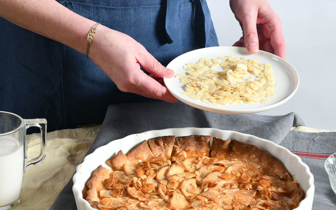 Tarte aux pommes caramélisée au miel