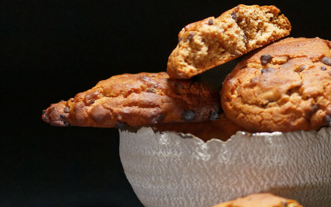 Cookies au miel et pépites de chocolat