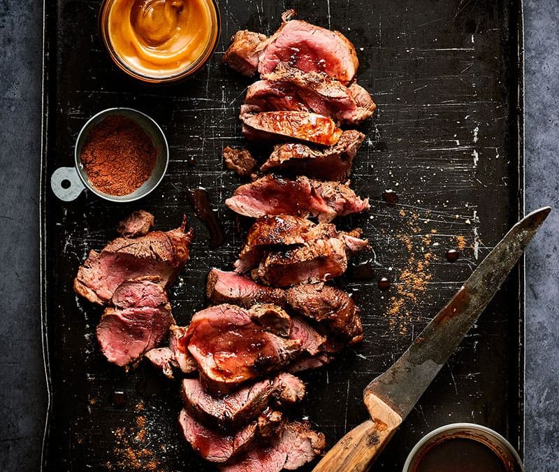 Filet mignon au miel et aux épices