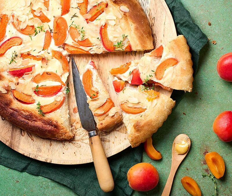 Focaccia abricots et miel de tournesol