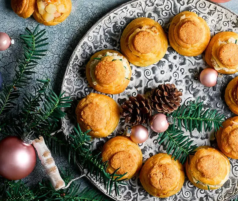 Couronne de choux apéritif : trois garnitures originales au miel pour un apéro festif